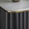 Flute Marble Sideboard - Black