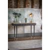 Flute Marble Console Desk - Black