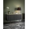 Flute Marble Sideboard - Black