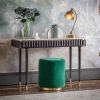 Flute Marble Console Desk - Black