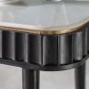 Flute Marble Console Desk - Black