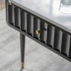 Flute Marble Coffee Table - Black