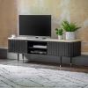 Flute Marble Media Unit - Black