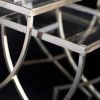 Wishbone Glass Top Nesting Side Tables