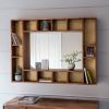 Pigeonhole Mirror Shelf 