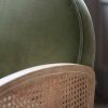 Emmeline Olive Green Velvet Armchair