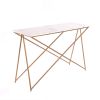 Stellar White Marble Console Table