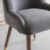 Baxter Dining Chair in Grey Velvet 
