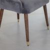 Baxter Dining Chair in Grey Velvet 