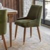 Baxter Dining Chair in Deep Green Velvet 