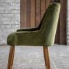 Baxter Dining Chair in Deep Green Velvet 