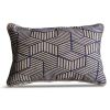 Blue Striped Embroidered Scatter Cushion