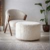 Carnaby Large Footstool in Cotton Rug