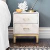 Chevron Bedside Drawers 