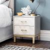 Chevron Bedside Drawers 