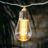 Indoor Outdoor Connectable Festoon Lights - 10 Antique Style Bulbs