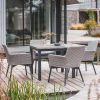 Freya 4 Seat Dining Set with Parasol