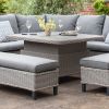 Freya Corner Lounge Dining Set with Height Adjustable Table