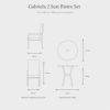 GABRIELA 2 SEAT BISTRO SET