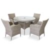 Atkin and Thyme Grace Weave 4 Seat Dining Set