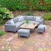 Ingrid Corner Sofa Lounge Dining with Adjustable Table