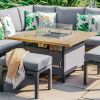 Ingrid Upholstered Corner Lounge Firepit Set