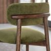 Layla Dining Chair in Deep Green Velvet 