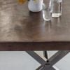 Logan Dining Table - Gun Metal Legs - Large