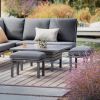 Lucia Corner Lounge Dining Set with Adjustable Table