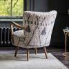 Calvin Armchair in Moroccan Printed Cotton