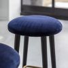 Robin Barstool in Midnight Blue Velvet