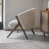 Scoop Armchair in Cotton Rug