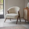 Scoop Armchair in Cotton Rug