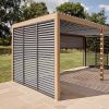 Atkin and Thyme Savannah Pergola 3M Fixed Slatted Side Wall
