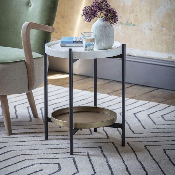 Brooklyn Marble Top Side Table