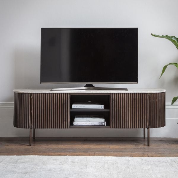 Monza Metal & Marble Media Unit