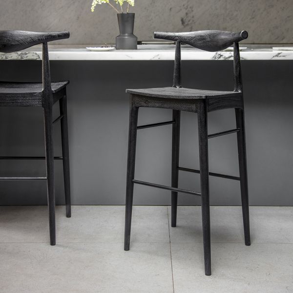 HIRO BARSTOOL - BLACK