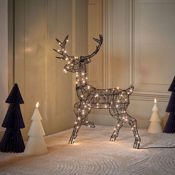 Black Wire Stag 55cm