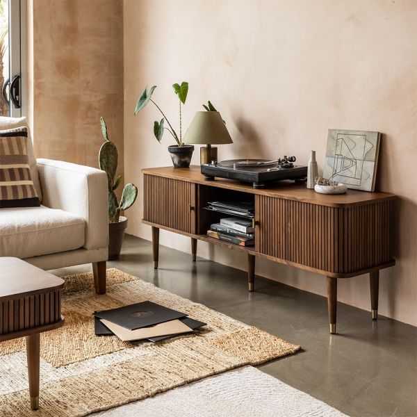Marble tv console table discount