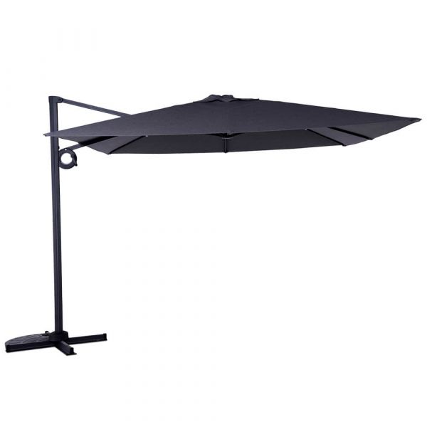 Graphite Grey 3m Deluxe Cantilever Parasol