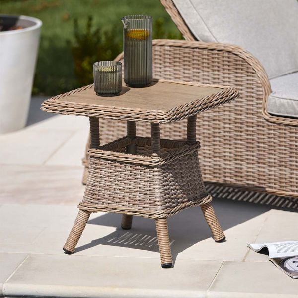 Karla Rattan Side Table