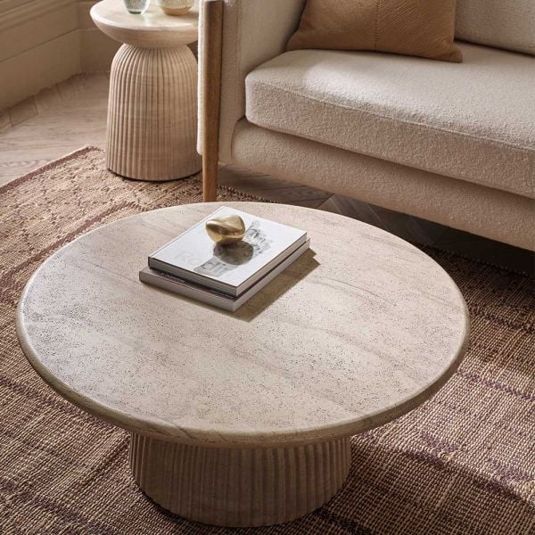 Mason Coffee Table in Travertine Finish