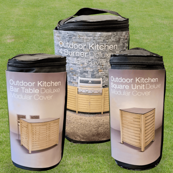 Savannah Complete Outdoor Kitchen 4 Burner Cover Set