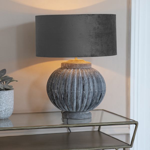 Atkin and Thyme Pumpkin Table Lamp Base with Shade - sold separately 