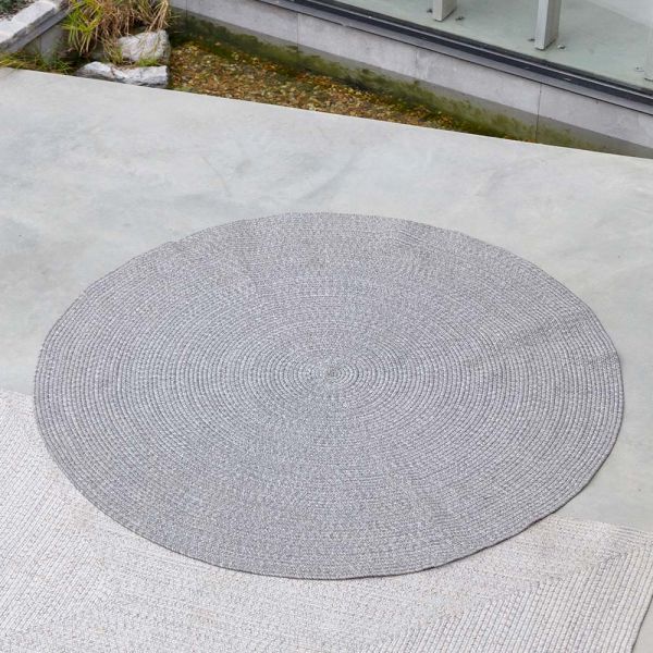 Atkin and Thyme Round Rug 250cm Grey