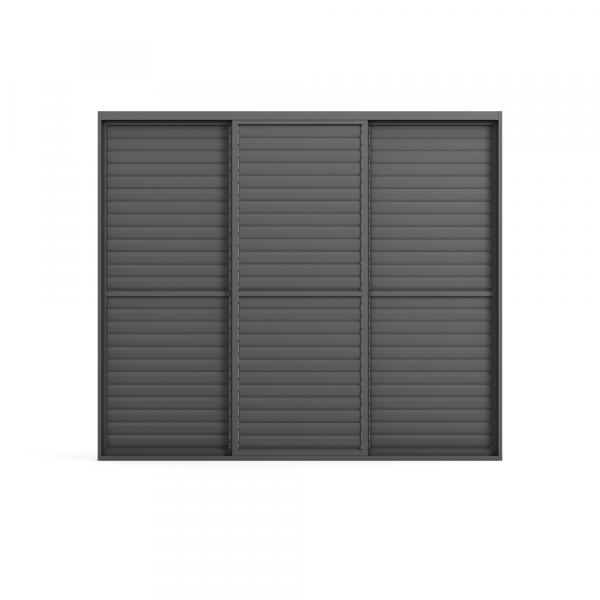 Savannah Sliding Wall with Movable Louvres 3m 