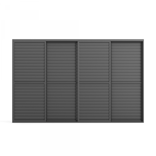 Savannah Sliding Wall with Movable Louvres 4m