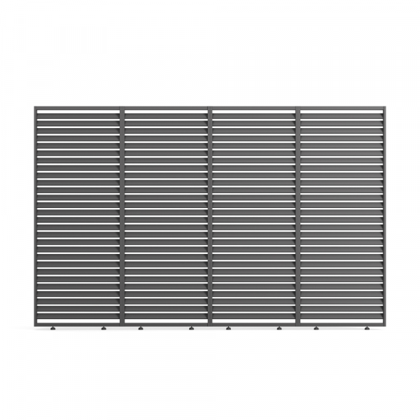 Savannah Fixed Slatted Side Wall 4m