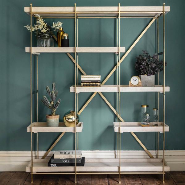 Harvey Shelving Unit - Whitewash 