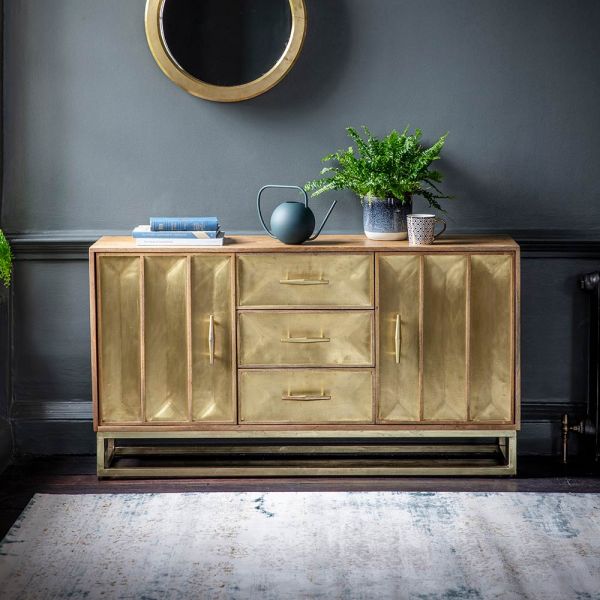 Pascali Brass Sideboard